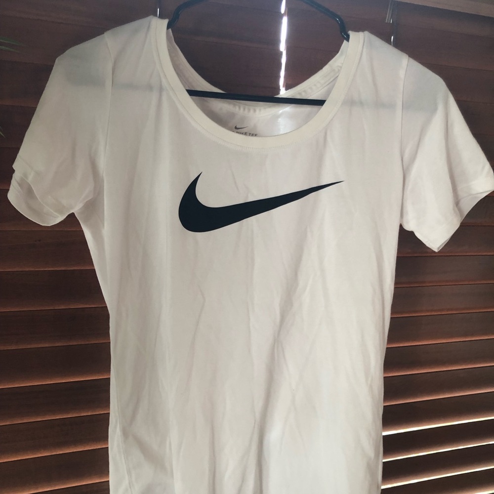 White and Black Women’s Nike Shirt